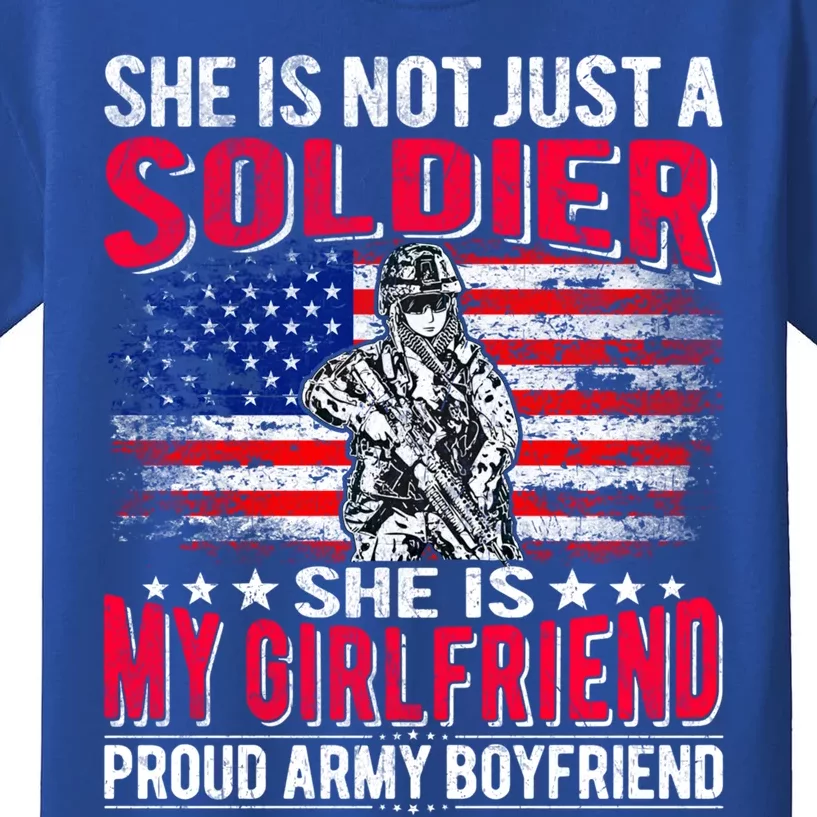 My Friend Is Soldier Hero Proud Army Friend Military Gift Kids T-Shirt