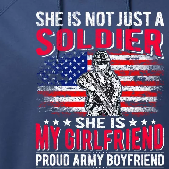 My Friend Is Soldier Hero Proud Army Friend Military Gift Performance Fleece Hoodie