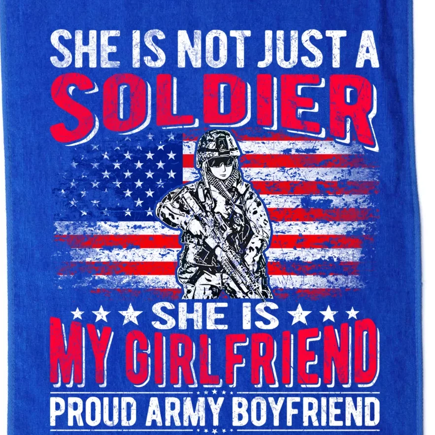 My Friend Is Soldier Hero Proud Army Friend Military Gift Platinum Collection Golf Towel