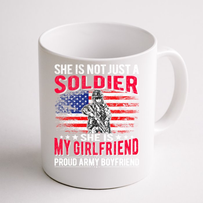 My Friend Is Soldier Hero Proud Army Friend Military Gift Front & Back Coffee Mug