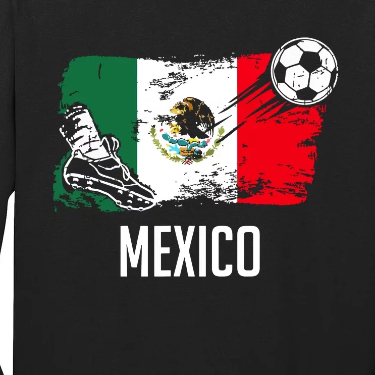 Mexico Flag Jersey Mexican Soccer Team Mexican Tall Long Sleeve T-Shirt