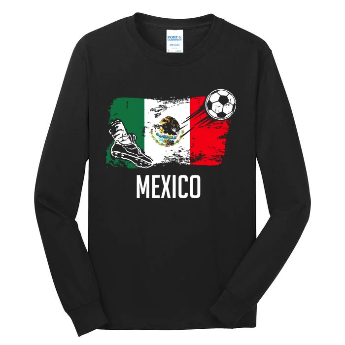 Mexico Flag Jersey Mexican Soccer Team Mexican Tall Long Sleeve T-Shirt