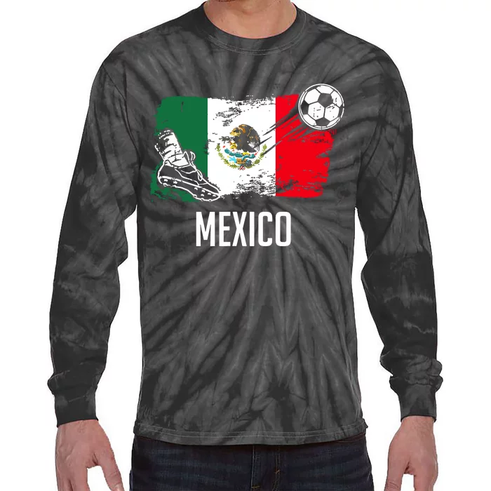 Mexico Flag Jersey Mexican Soccer Team Mexican Tie-Dye Long Sleeve Shirt