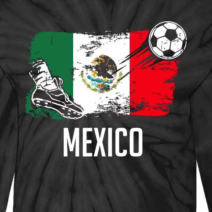 Mexico Flag Jersey Mexican Soccer Team Mexican Tie-Dye Long Sleeve Shirt