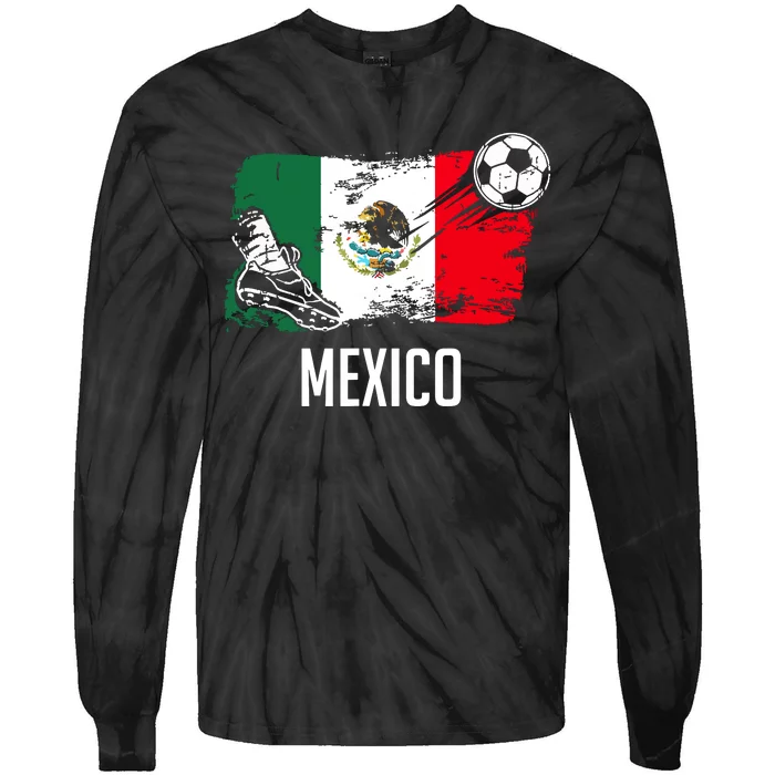 Mexico Flag Jersey Mexican Soccer Team Mexican Tie-Dye Long Sleeve Shirt