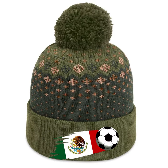 Mexico Flag Jersey Mexican Soccer Team Mexican The Baniff Cuffed Pom Beanie