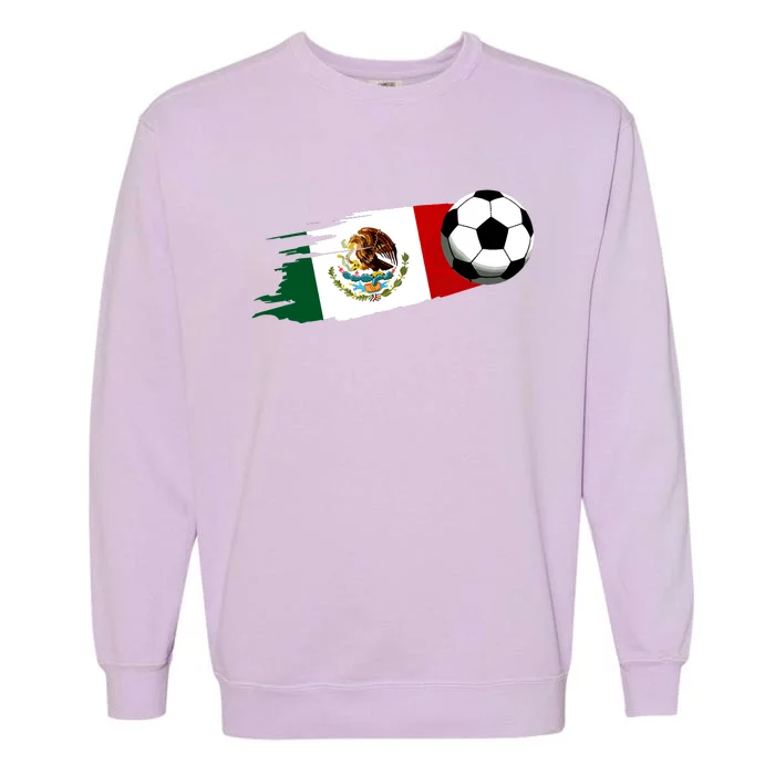 Mexico Flag Jersey Mexican Soccer Team Mexican Garment-Dyed Sweatshirt