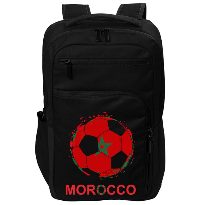 Morocco Flag Jersey Supporter Moroccan Soccer Team Moroccan Impact Tech Backpack