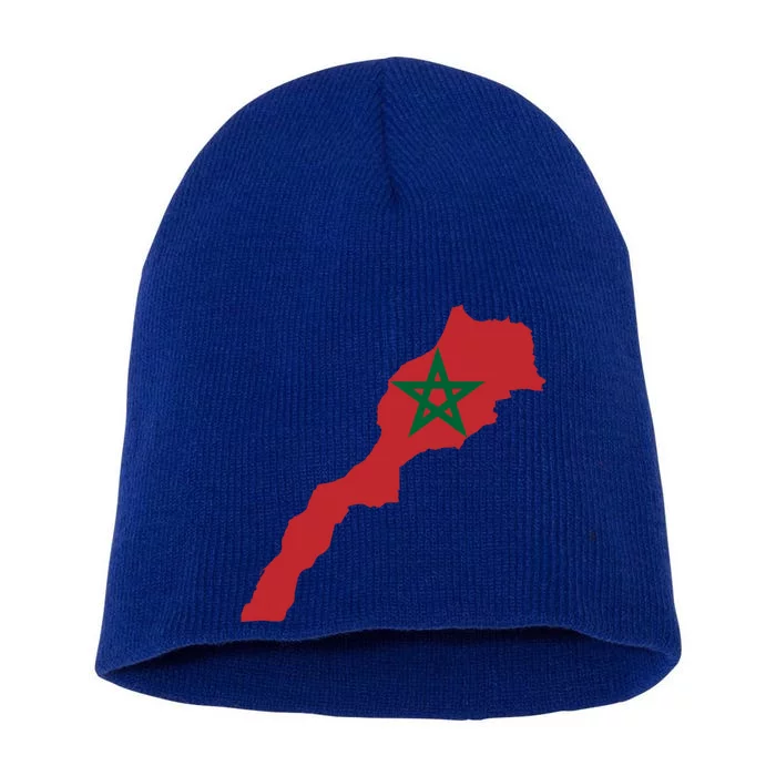 Morocco Football Jersey Moroccan Flag Moroccan Soccer Gift Short Acrylic Beanie