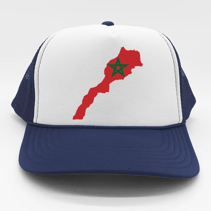 Morocco Football Jersey Moroccan Flag Moroccan Soccer Gift Trucker Hat