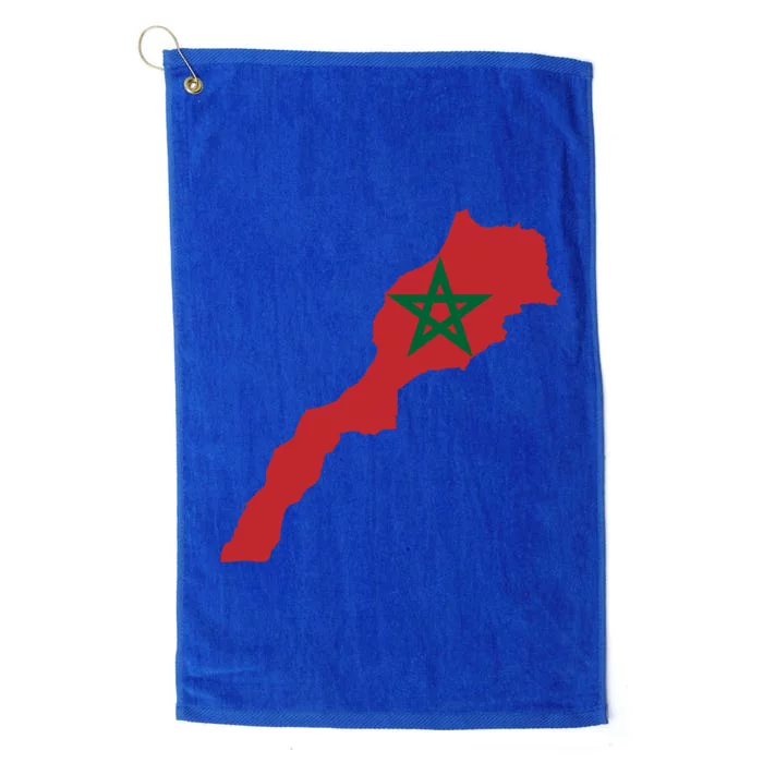 Morocco Football Jersey Moroccan Flag Moroccan Soccer Gift Platinum Collection Golf Towel