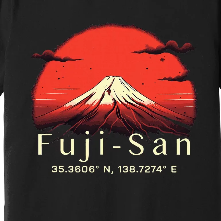 Mount Fuji Japanese Mountain Imagery Japan Lover Mt Fuji Premium T-Shirt