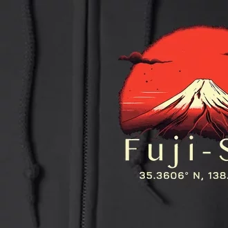 Mount Fuji Japanese Mountain Imagery Japan Lover Mt Fuji Full Zip Hoodie