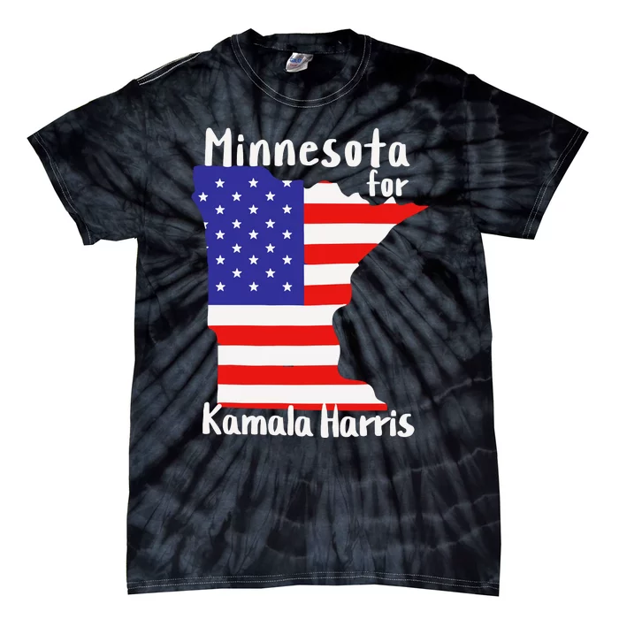 Minnesota For Kamala Harris 2024 Tie-Dye T-Shirt