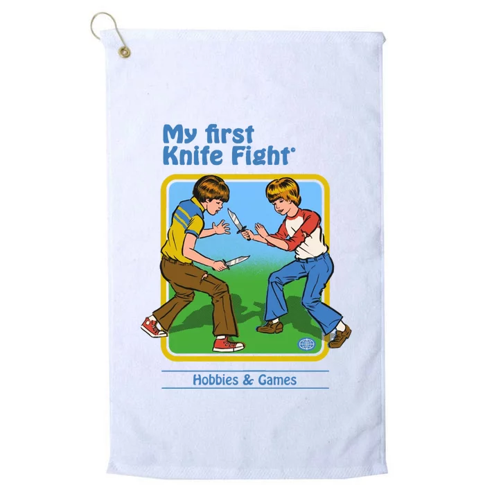 My First Knife Fight Hobbies And Games Platinum Collection Golf Towel