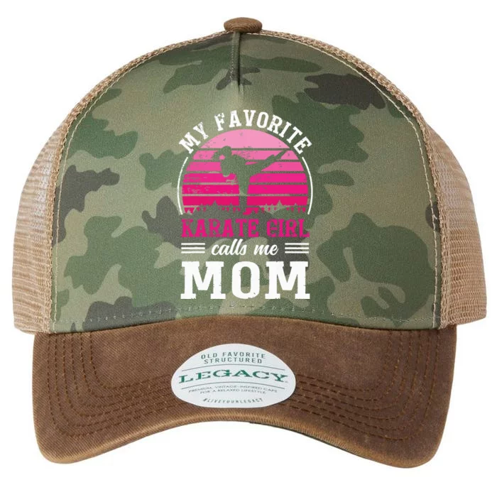 My Favorite Karate Girl Calls Me Mom Mothers Day Legacy Tie Dye Trucker Hat