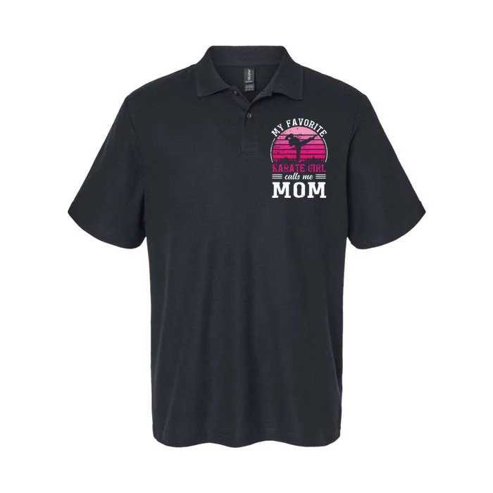 My Favorite Karate Girl Calls Me Mom Mothers Day Softstyle Adult Sport Polo