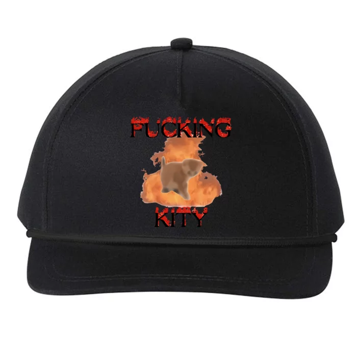 Milkcattos Fucking Kity Snapback Five-Panel Rope Hat