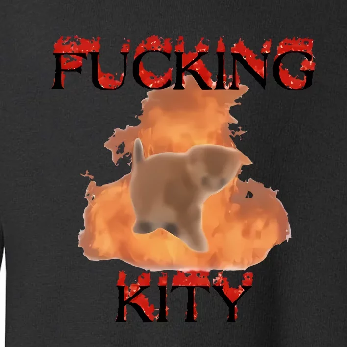 Milkcattos Fucking Kity Toddler Sweatshirt