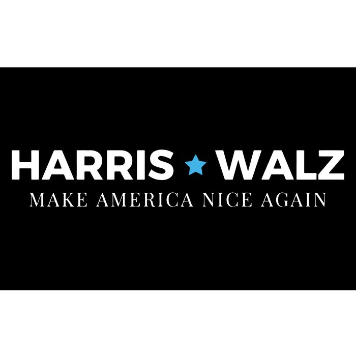 Midwest For Kamala Harris Walz Make America Nice Bumper Sticker