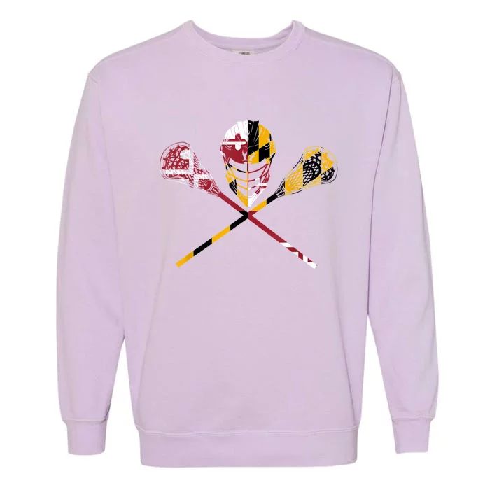 Maryland Flag Lacrosse Garment-Dyed Sweatshirt