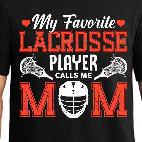 My Favorite Lacrosse Player Calls Me Mom Pajama Set