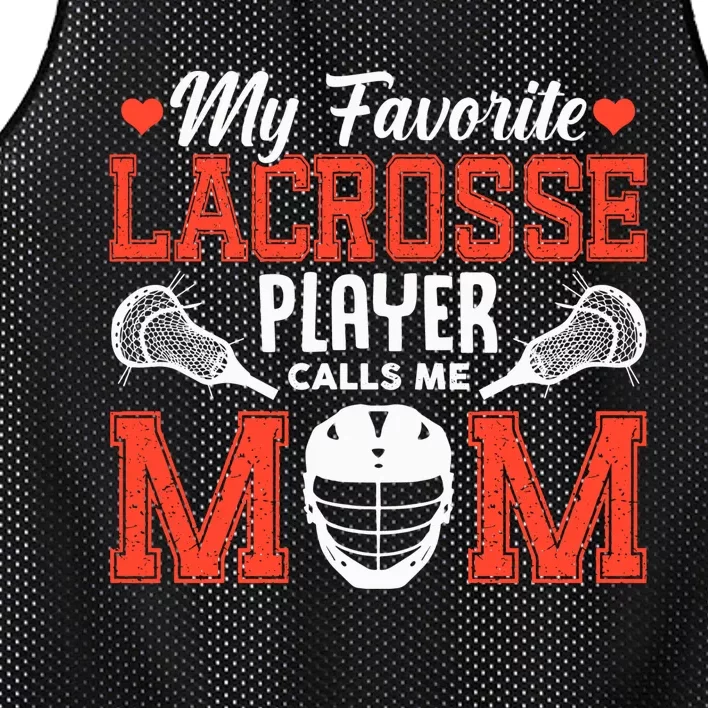 My Favorite Lacrosse Player Calls Me Mom Mesh Reversible Basketball Jersey Tank