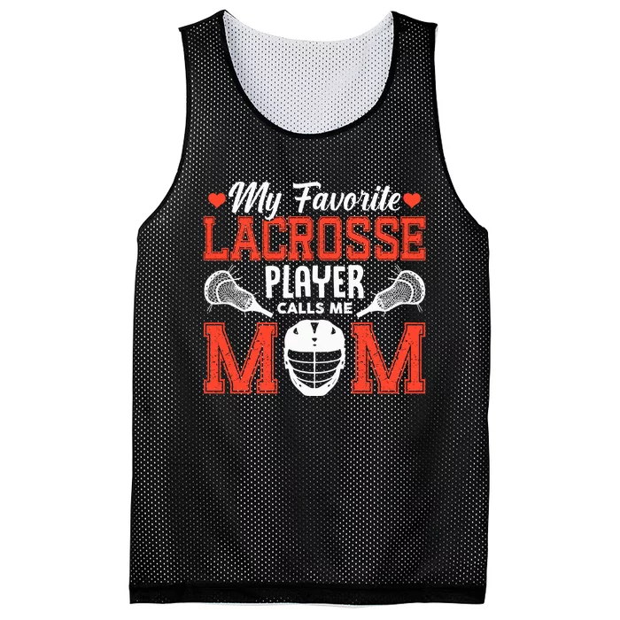 My Favorite Lacrosse Player Calls Me Mom Mesh Reversible Basketball Jersey Tank