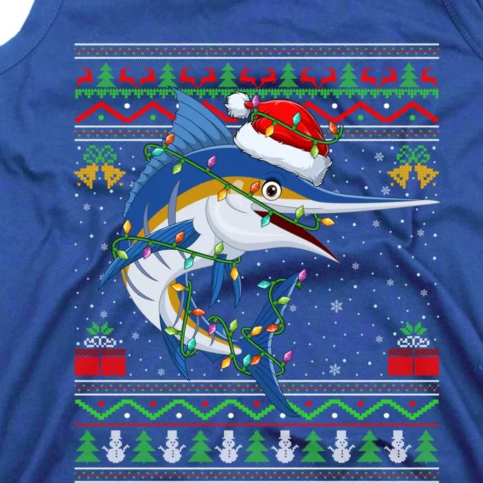 Marlin Fish Lover Matching Ugly Marlin Christmas Meaningful Gift Tank Top