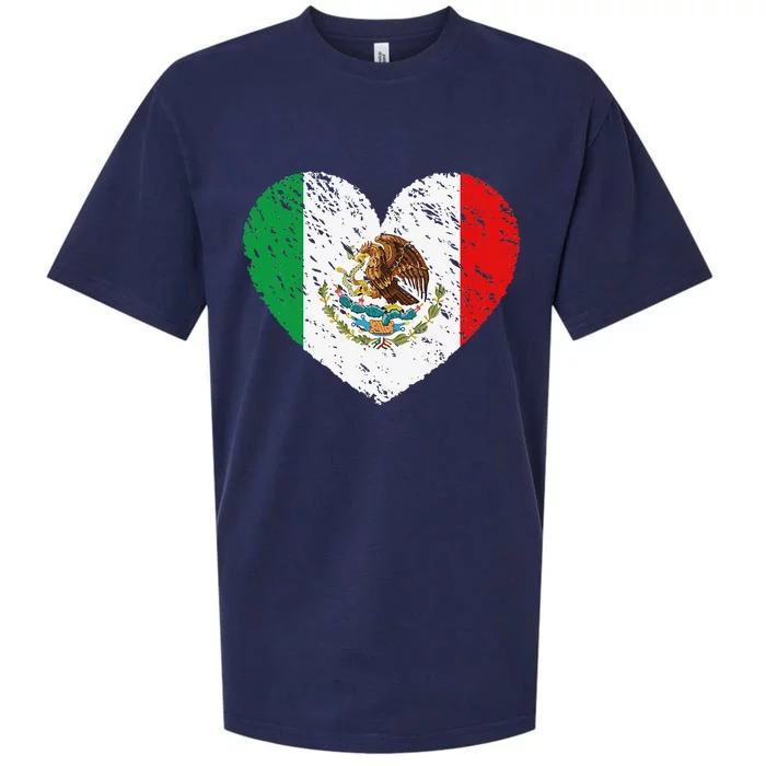 Mexico Flag Love Cinco De Mayo Sueded Cloud Jersey T-Shirt