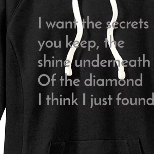 My Favorite Line Diamond Women's Fleece Hoodie