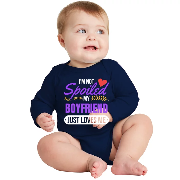 My Friend Loves Me Valentines Friend Gift Great Gift Baby Long Sleeve Bodysuit