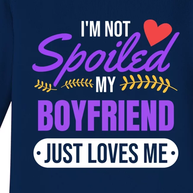 My Friend Loves Me Valentines Friend Gift Great Gift Baby Long Sleeve Bodysuit