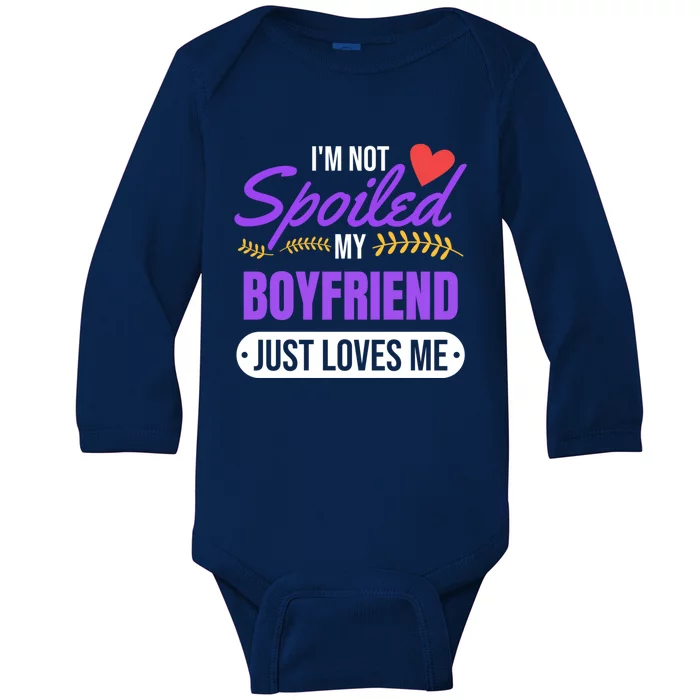 My Friend Loves Me Valentines Friend Gift Great Gift Baby Long Sleeve Bodysuit