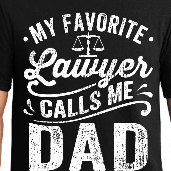 My Favorite Lawyer Calls Me Dad Fathers Day Pajama Set