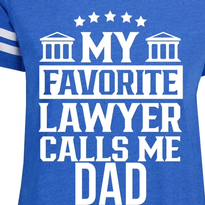 My Favorite Lawyer Calls Me Dad Firm School Student Law Cute Gift Enza Ladies Jersey Football T-Shirt