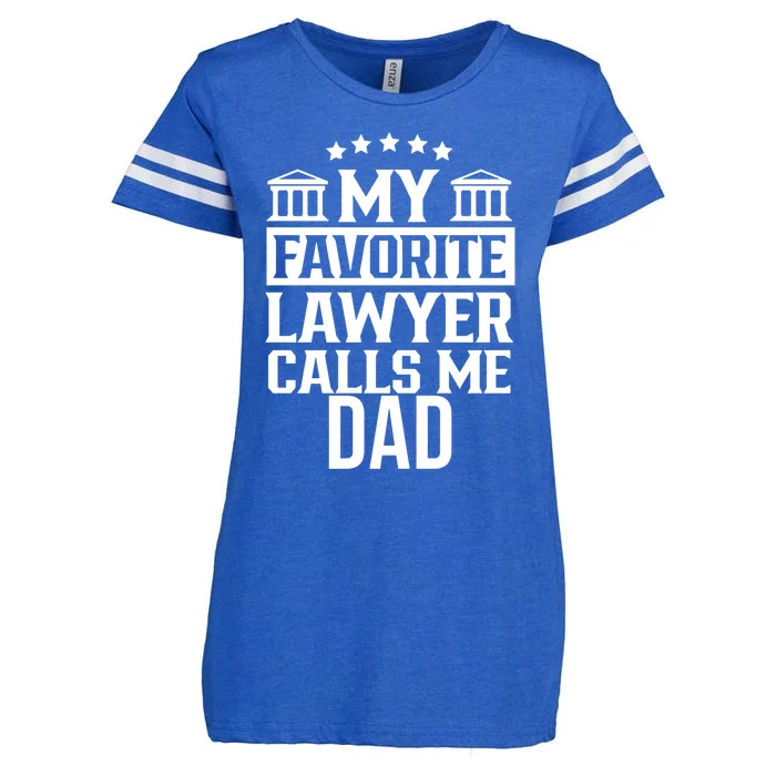 My Favorite Lawyer Calls Me Dad Firm School Student Law Cute Gift Enza Ladies Jersey Football T-Shirt