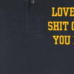 Michigan Football Love The Shit Outta You Man Softstyle Adult Sport Polo