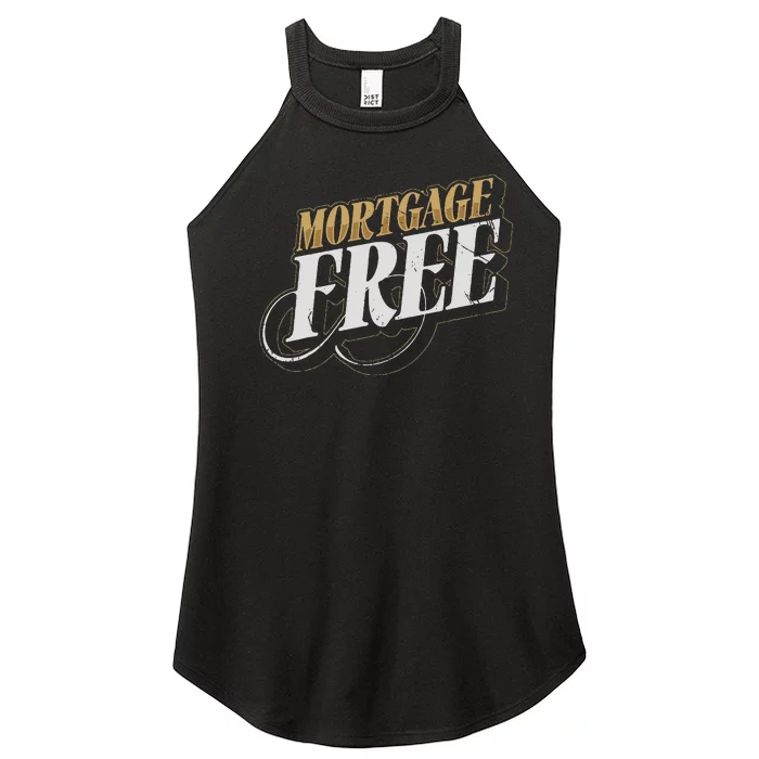 Mortgage Free Living Financial Freedom Women’s Perfect Tri Rocker Tank