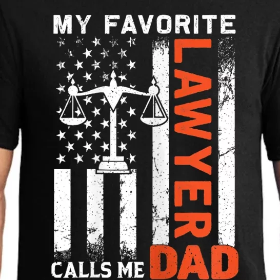 My Favorite Lawyer Calls Me Dad Usa Flag FatherS Day Pajama Set