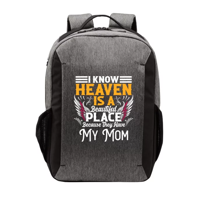 Memorial For Loss Of Mom Heaven Beautiful Place Memory Gift Vector Backpack