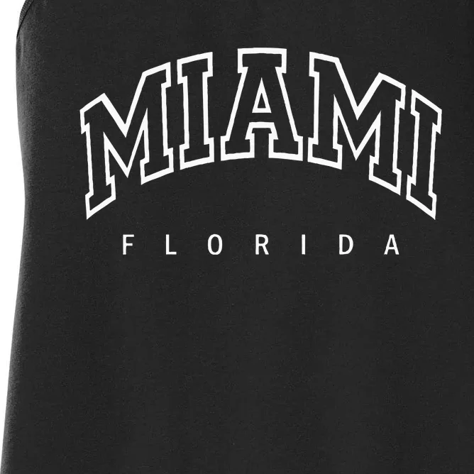 Miami Florida Women's Racerback Tank