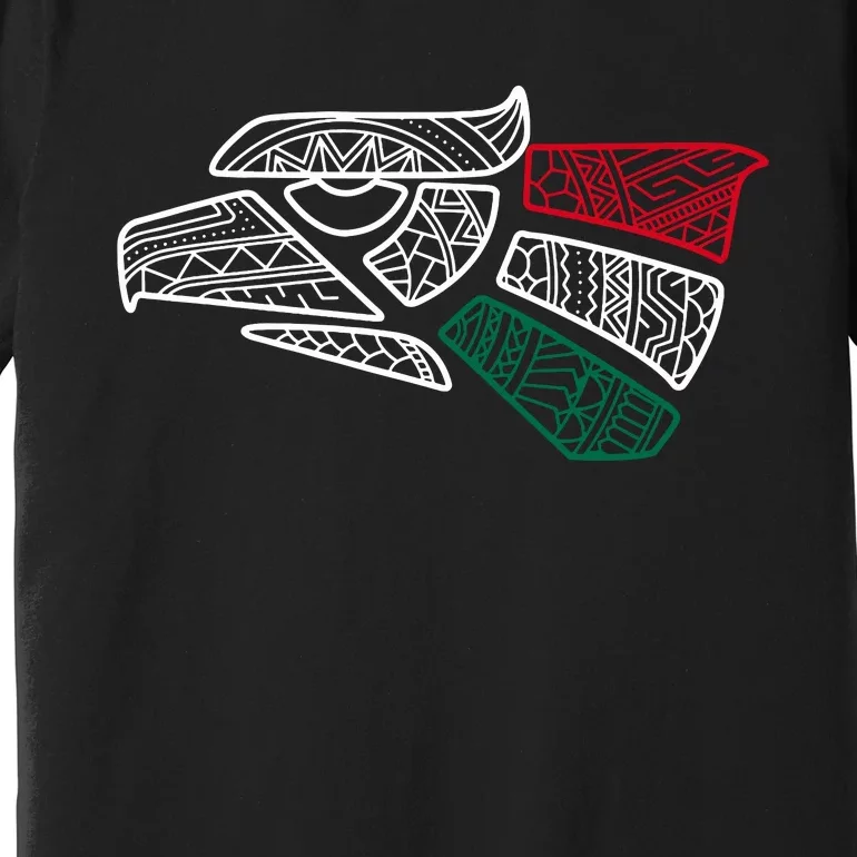 Mexico Flag Mexican Eagle Aztec Style Hecho En Mexico Premium T-Shirt