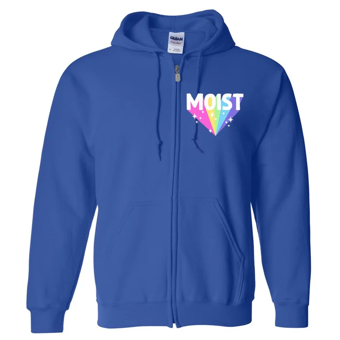 Moist Funny Meme Dank For Cool Hilarious Humorous Full Zip Hoodie