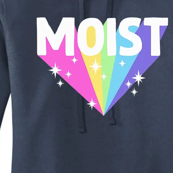 Moist Funny Meme Dank For Cool Hilarious Humorous Women's Pullover Hoodie