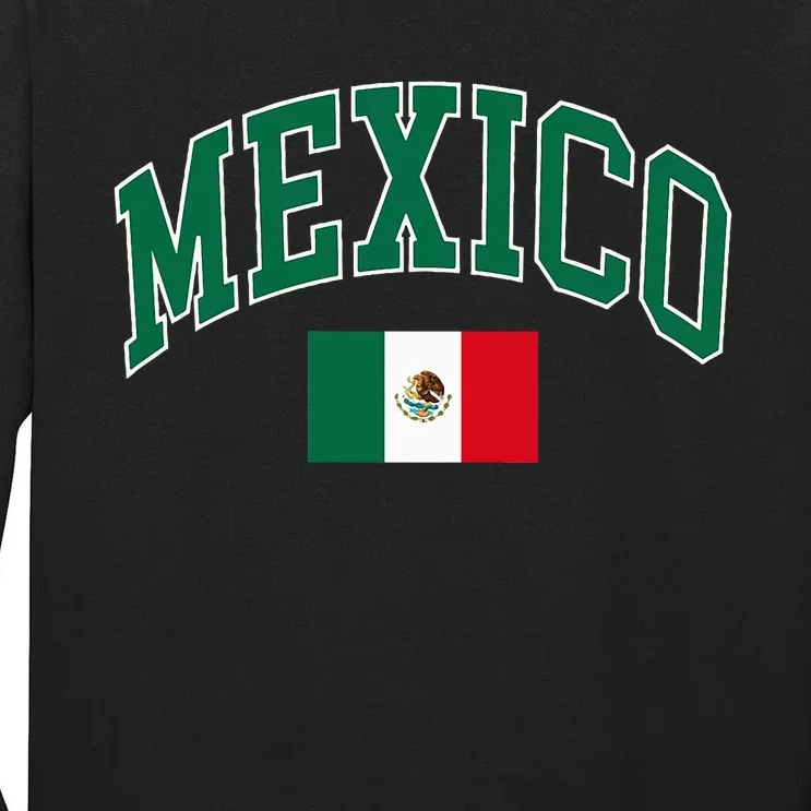 Mexico Flag Tall Long Sleeve T-Shirt