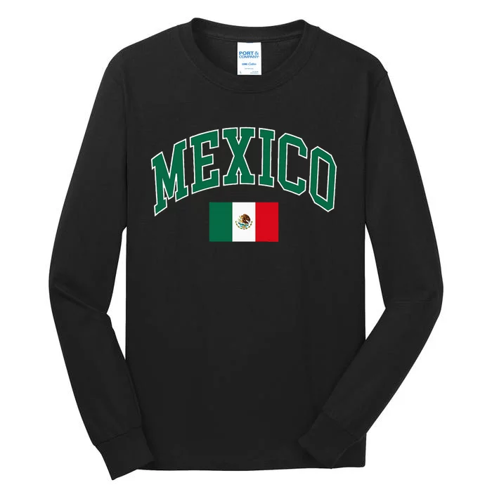 Mexico Flag Tall Long Sleeve T-Shirt