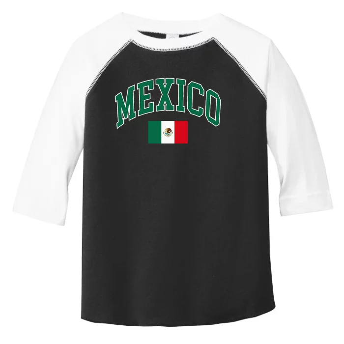 Mexico Flag Toddler Fine Jersey T-Shirt