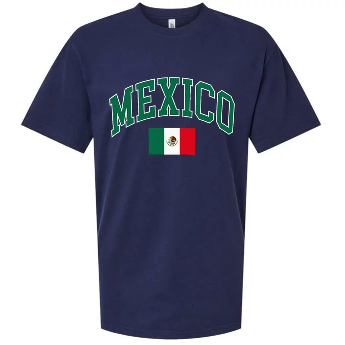 Mexico Flag Sueded Cloud Jersey T-Shirt