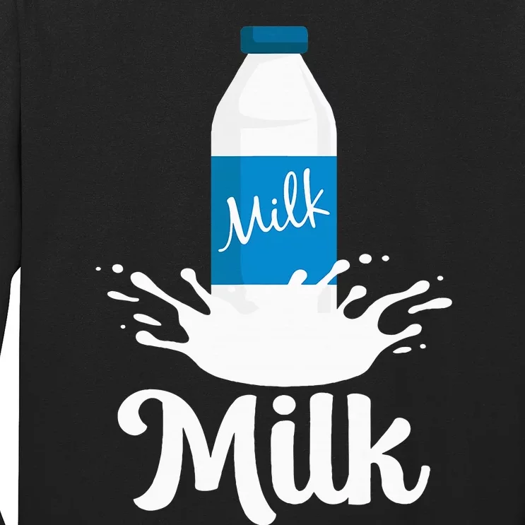 Milk Funny Milk Lovers Design Costume Milk And Cookies Long Sleeve Shirt